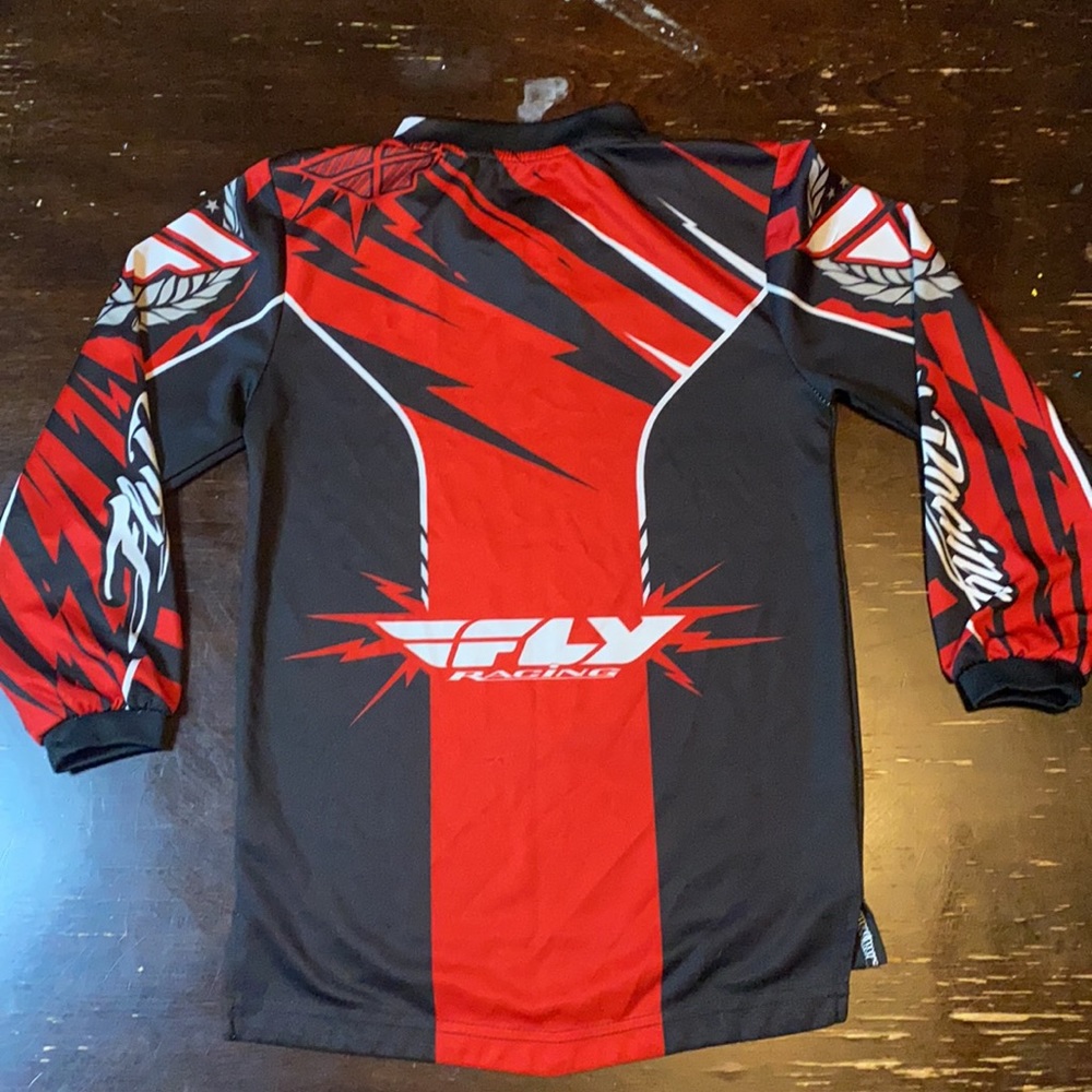 Red Boys Fly Racing Jersey - Picture 3 of 7